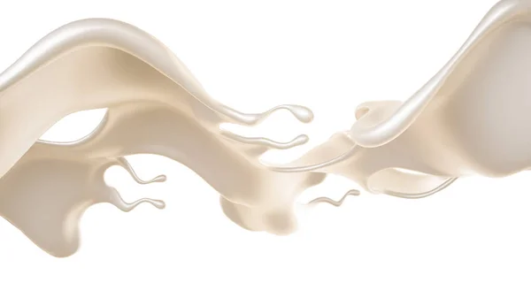 Всплеск Молока Рендеринг Иллюстрация — стоковое фото
