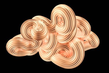 Güzel altın arka plan. 3d görüntüleme, 3d illüstrasyon.