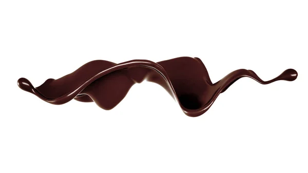 Goccio Cioccolato Rendering Illustrazione — Foto Stock