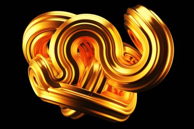 Güzel altın arka plan. 3d görüntüleme, 3d illüstrasyon.