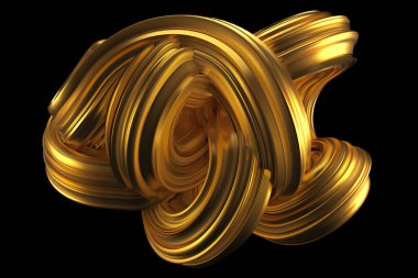 Güzel altın arka plan. 3d görüntüleme, 3d illüstrasyon.