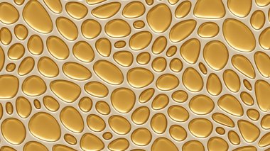 Altın kaplama arka plan, rahatlama ve daireler. 3d görüntüleme, 3d illüstrasyon.