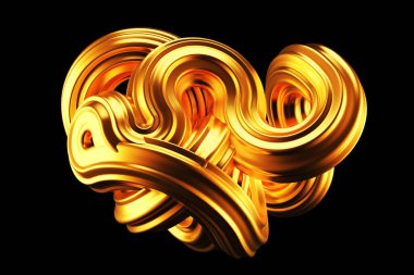 Güzel altın arka plan. 3d görüntüleme, 3d illüstrasyon.