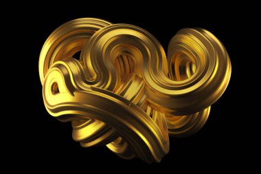 Güzel altın arka plan. 3d görüntüleme, 3d illüstrasyon.