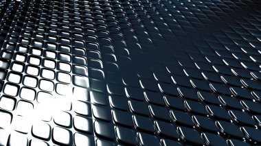 Siyah geometrik arka plan ve rahatlama. 3d görüntüleme, 3d illüstrasyon.