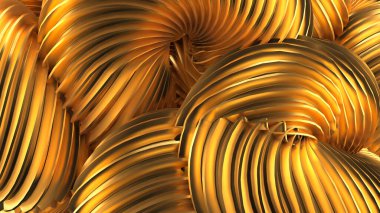 Güzel altın arka plan. 3d görüntüleme, 3d illüstrasyon.