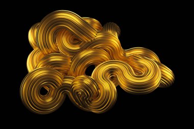 Güzel altın arka plan. 3d görüntüleme, 3d illüstrasyon.