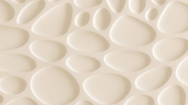 Beyaz, sarı dokular, rahatlama ve daireler. 3d görüntüleme, 3d illüstrasyon.