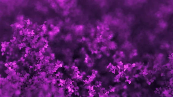 Piękne Fioletowe Tło Liśćmi Pora Roku Renderowanie Ilustracja — Zdjęcie stockowe