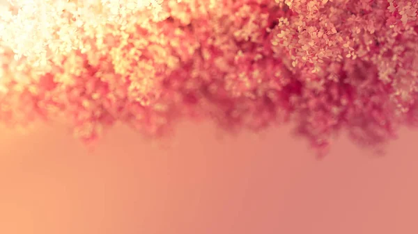 Прекрасний Рожевий Фон Листям Сезон Року Візуалізація Ілюстрація — стокове фото