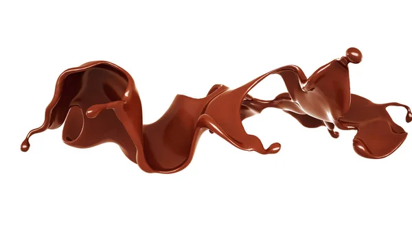 Peu Chocolat Rendu Illustration — Photo