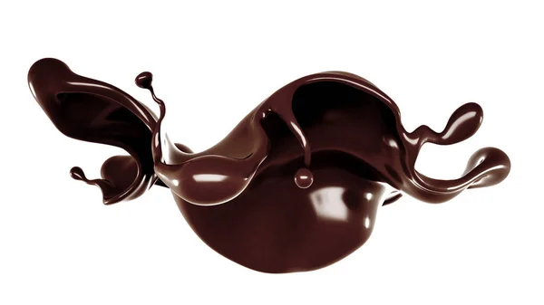 Peu Chocolat Rendu Illustration — Photo