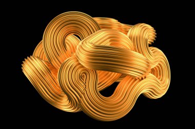 Güzel altın arka plan. 3d görüntüleme, 3d illüstrasyon.