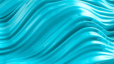 Güzel yeşil turkuaz arka plan. 3d görüntüleme, 3d illüstrasyon.