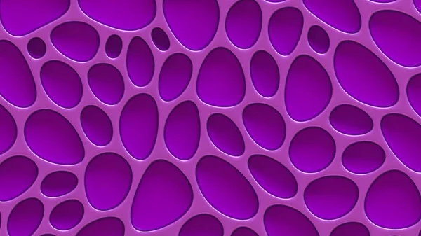 Fondo Textura Púrpura Con Relieve Círculos Representación Ilustración — Foto de Stock
