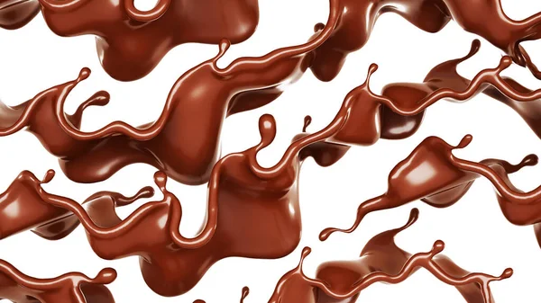 Egy Kis Csokoládé Renderelés Illusztráció — Stock Fotó