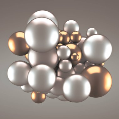 Neşeli, pozitif, taşaklı, parlak sarı bir arka plan. 3d görüntüleme, 3d illüstrasyon.