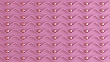 Pembe mimari, iç desen, beyaz duvar dokusu. 3d illüstrasyon, 3d görüntüleme, 3d illüstrasyon.