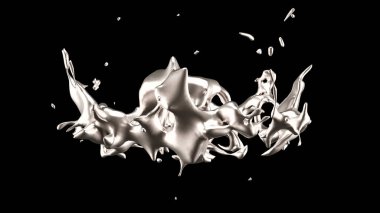 Bir tutam altın. 3d görüntüleme, 3d illüstrasyon.