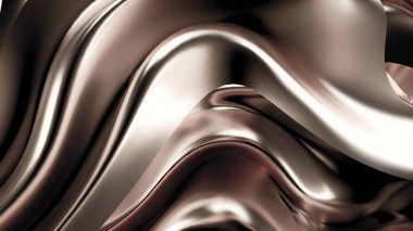 Saten kumaşlı, gümüş renkli bir arka plan. 3d görüntüleme, 3d illüstrasyon.