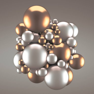 Neşeli, pozitif, taşaklı, parlak sarı bir arka plan. 3d görüntüleme, 3d illüstrasyon.