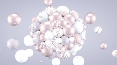 Neşeli, pozitif, taşaklı, parlak bir arka plan. 3d görüntüleme 3d