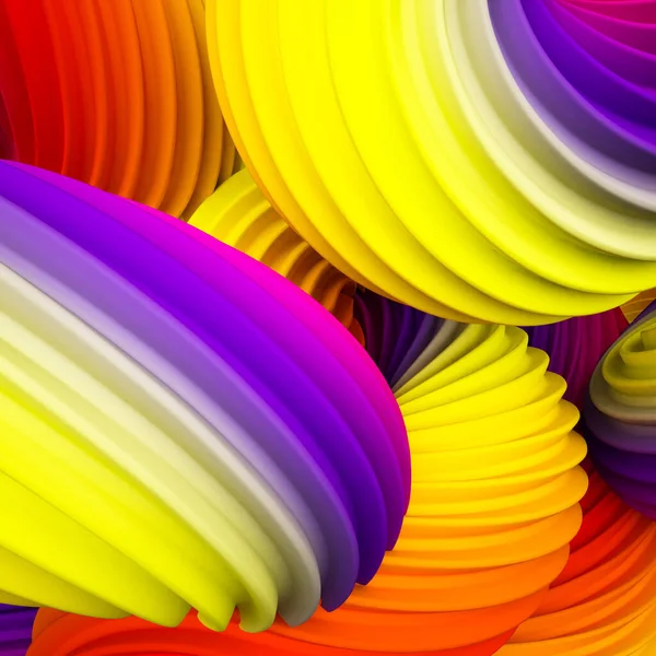 Forma Abstracta Pastel Arco Iris Representación Ilustración — Foto de Stock