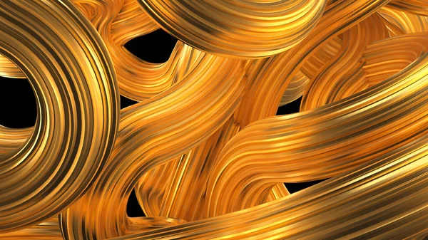 Prachtige Gouden Achtergrond Weergave Illustratie — Stockfoto