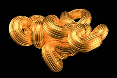 Güzel altın arka plan. 3d görüntüleme, 3d illüstrasyon.