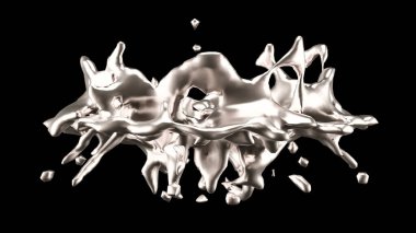 Bir tutam altın. 3d görüntüleme, 3d illüstrasyon.