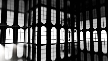 Lüks kasvetli, içi boş. 3d görüntüleme, 3d illüstrasyon.