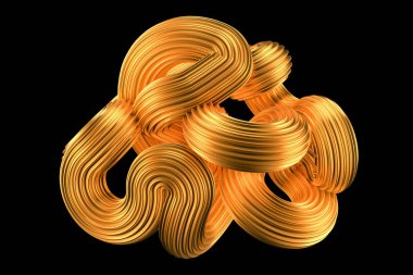 Güzel altın arka plan. 3d görüntüleme, 3d illüstrasyon.