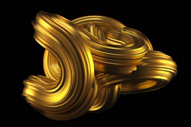 Güzel altın arka plan. 3d görüntüleme, 3d illüstrasyon.