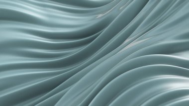 Kumaşlı, güzel, gri bir arka plan. 3d görüntüleme, 3d illüstrasyon.