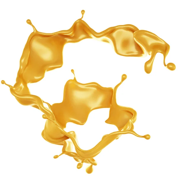 Altın Sarısı Karamel Görüntüleme Illüstrasyon — Stok fotoğraf