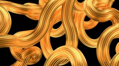 Güzel altın arka plan. 3d görüntüleme, 3d illüstrasyon.