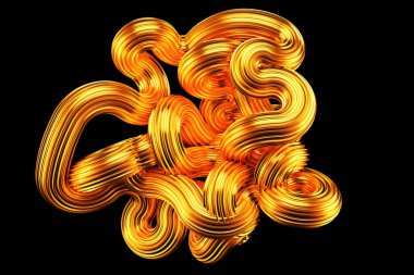 Güzel altın arka plan. 3d görüntüleme, 3d illüstrasyon.