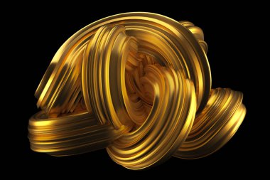 Güzel altın arka plan. 3d görüntüleme, 3d illüstrasyon.