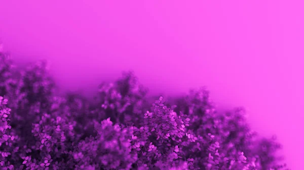 Beautiful Purple Background Leaves Season Year Rendering Illustration — Stock Photo, Image