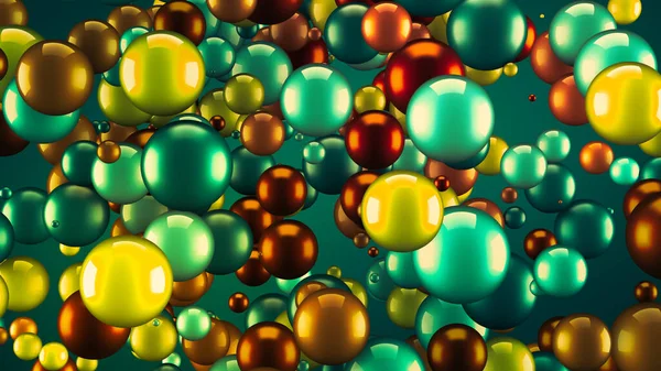 Neşeli, pozitif, taşaklı, parlak bir arka plan. 3d görüntüleme 3d