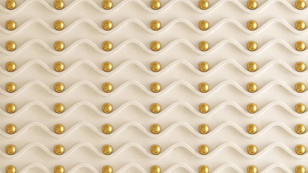 インテリアパターン 金質感の壁3Dレンダリング3Dイラスト — ストック写真