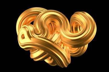 Güzel altın arka plan. 3d görüntüleme, 3d illüstrasyon.