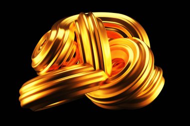 Güzel altın arka plan. 3d görüntüleme, 3d illüstrasyon.