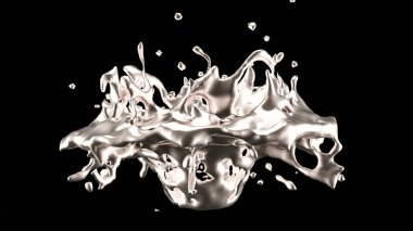 Bir tutam altın. 3d görüntüleme, 3d illüstrasyon.