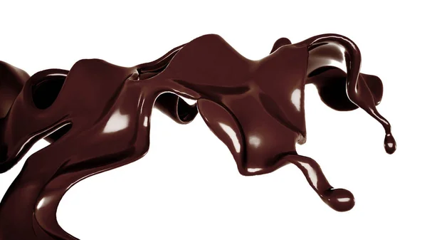 Peu Chocolat Rendu Illustration — Photo