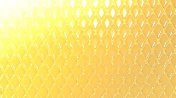 Gele Geometrische Achtergrond Met Reliëf Weergave Illustratie — Stockfoto
