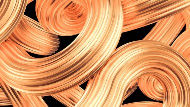 Güzel altın arka plan. 3d görüntüleme, 3d illüstrasyon.