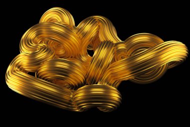 Güzel altın arka plan. 3d görüntüleme, 3d illüstrasyon.