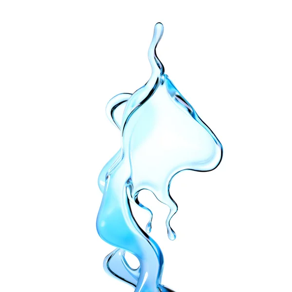 Salpicadura Agua Representación Ilustración —  Fotos de Stock