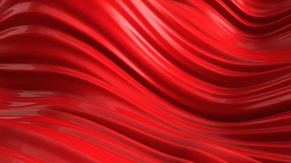 Fondo Rojo Lujo Con Tela Voladora Representación Ilustración —  Fotos de Stock